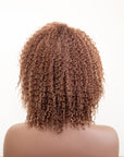 Coils to Locs Imani wig in copper honey brown back