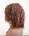 Coils to Locs Imani copper honey wig side