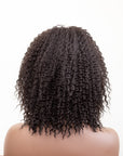 Coils to Locs Imani black wig on mannequin back