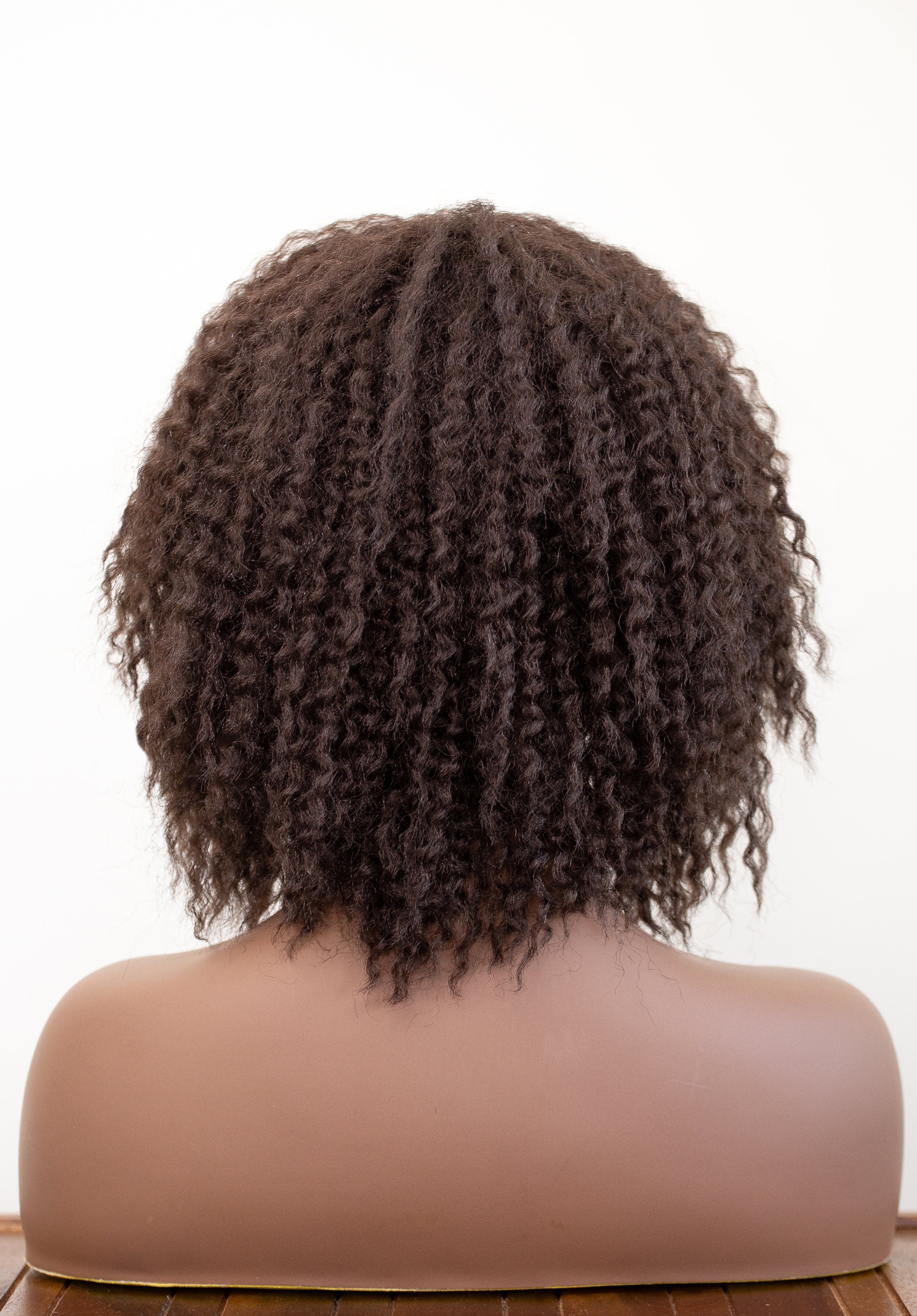 Coils to Locs Imani Dark brown wig back view