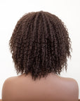 Coils to Locs Imani Dark brown wig back view