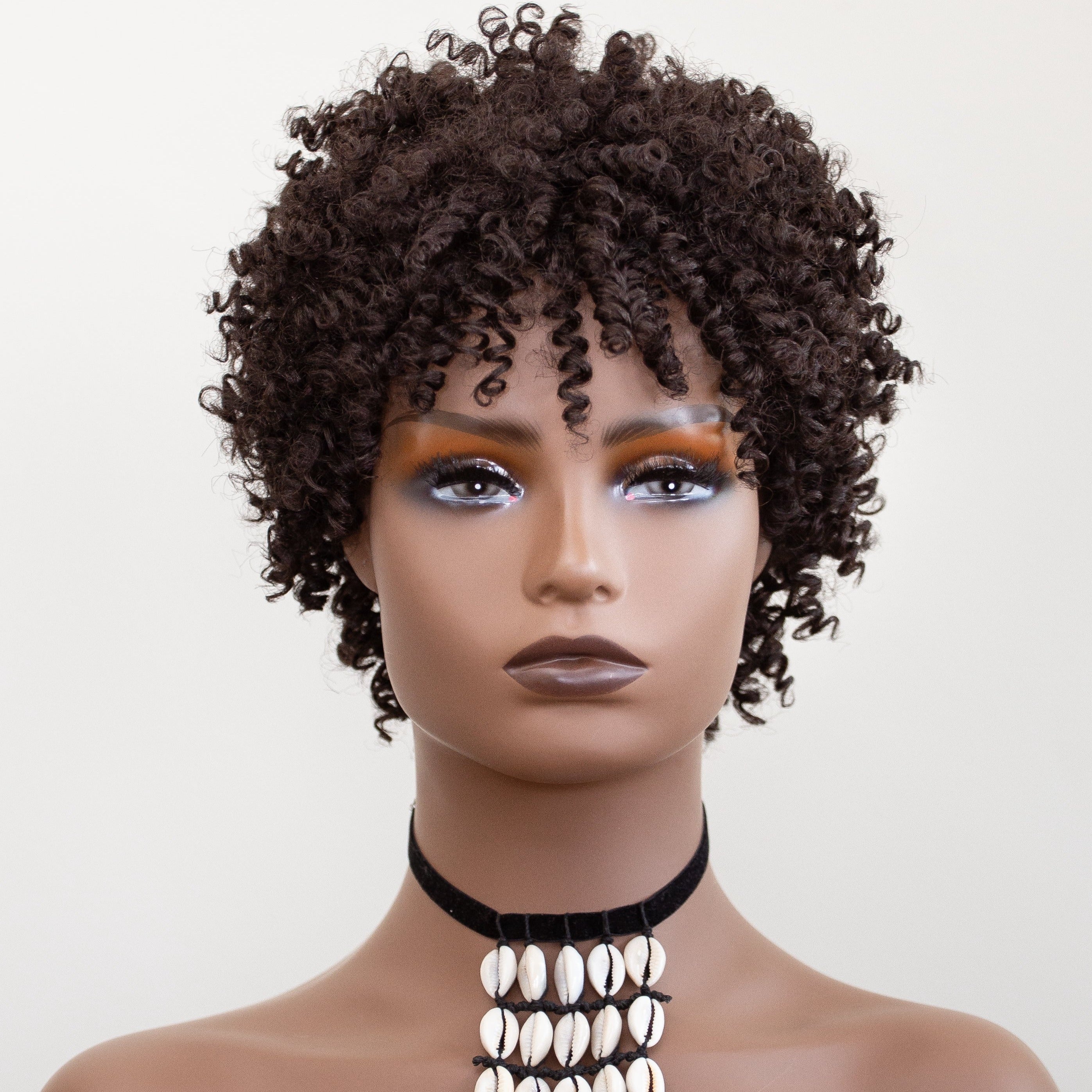 coils to locs jasmine dark brown wig front