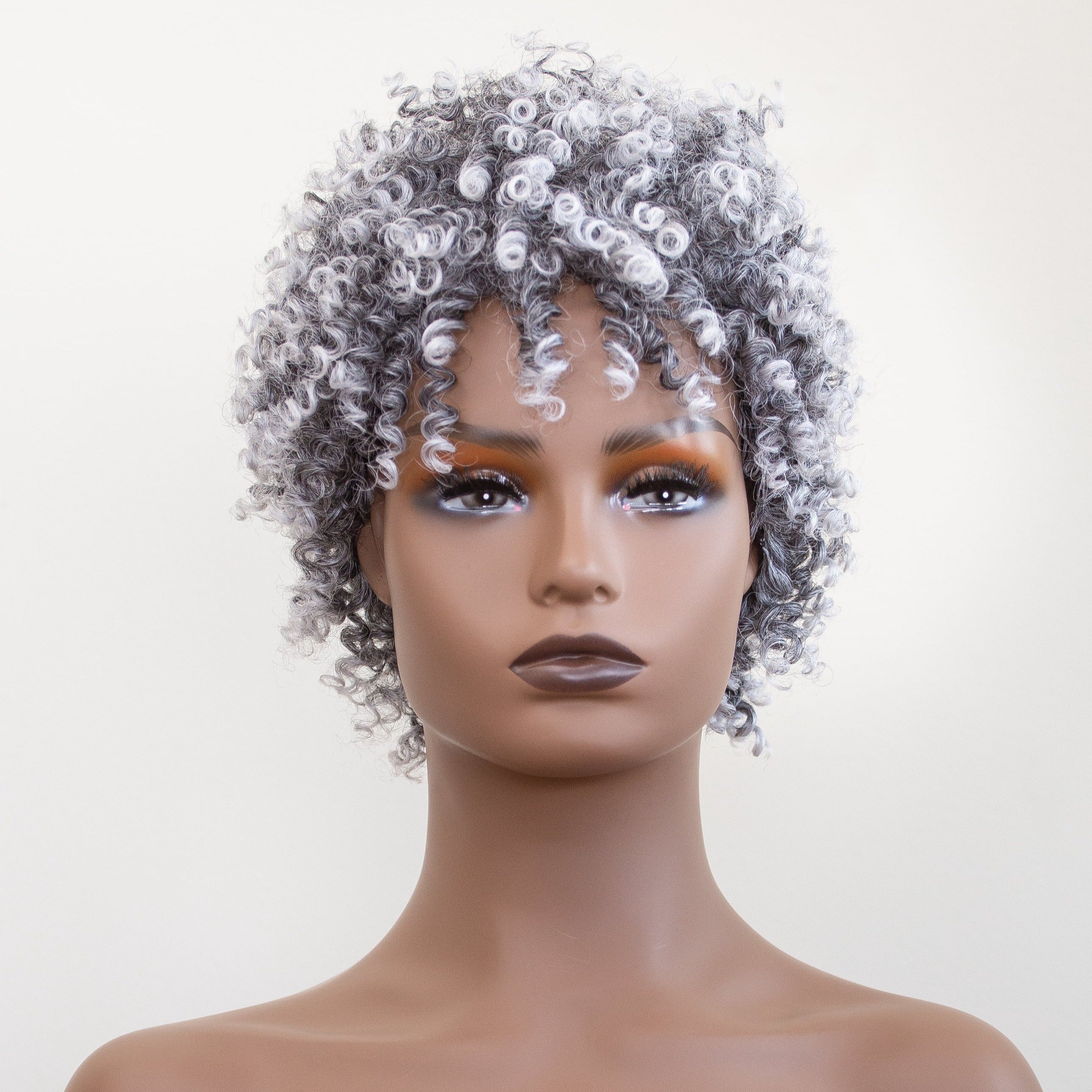 coils to locs jasmine onyx wig on mannequin front