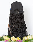 kimmie cap black hair back